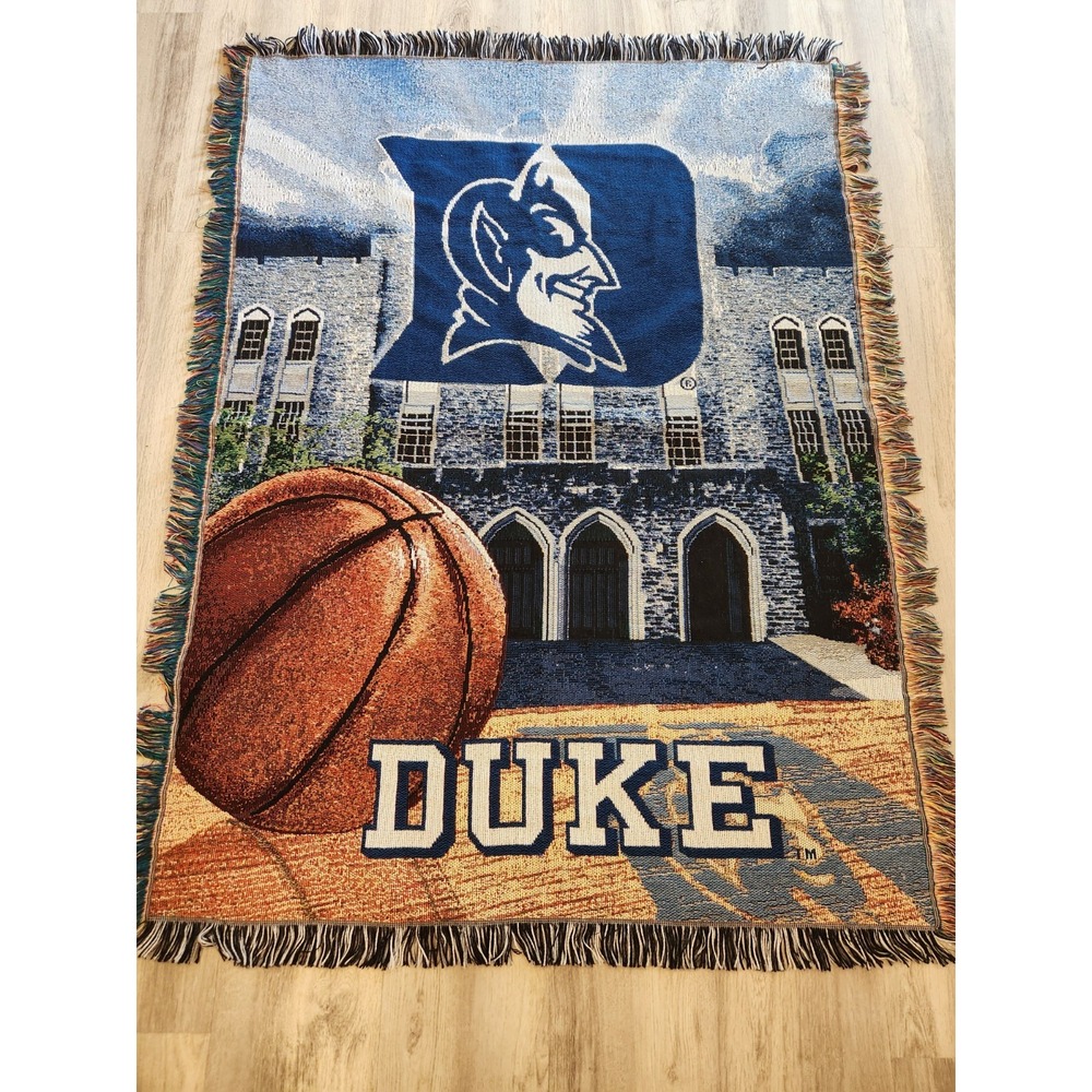 Duke Blue Devils Basketball Woven 4'x5' Tapestry Throw Blanket NCAA Northwest Co